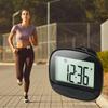 Шагомер-клипса Счетчик шагов Цифровой дисплей Простой трекер шагов Большой экран Многофункциональный для занятий спортом на открытом воздухе