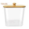 3Pcs Laundry Pods Container Clear Large Capacity Transparent Design Laundry Room Organization Containers with Bamboo Lids