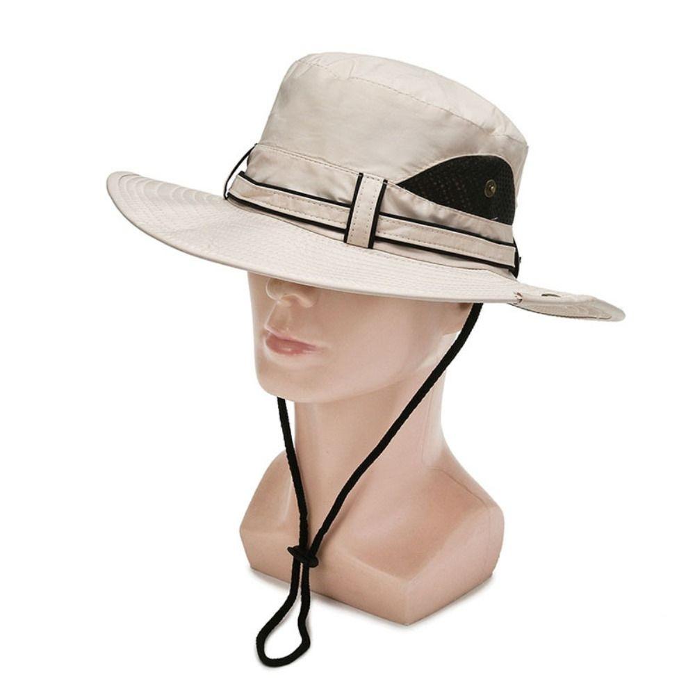 Wide Brim Hiking Hats UV Protection Sun Hat Fashion Panama Cap