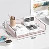 Transparent Desktop File Tray Large Capacity Stationery Book Storage Rack  Home Office