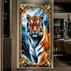 Тигр Большой Размер Алмазная Живопись DIY Полный Квадратный Круглый Алмаз Стразы Вышивка Дикие Животные Мозаика Наборы для Вышивания Крестиком Настенный Декор
