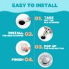 Universal Bathroom Sink Stopper,Bullet Core Push Type Basin Pop Up Drain Filter,Bathtub Converter Sink Drain Strainer
