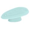 Silicone Facial Cleansing Brush Portable Clean Skin Multifunctional Face Cleaning ToolLight Blue