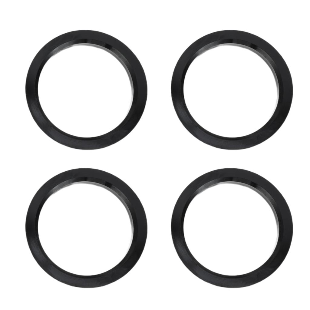 INFINAUTO Центрирующее кольцо 60.1мм ID 73.1мм OD Кольцо ступицы автомобильного колеса Пластик ABS Черный 4шт