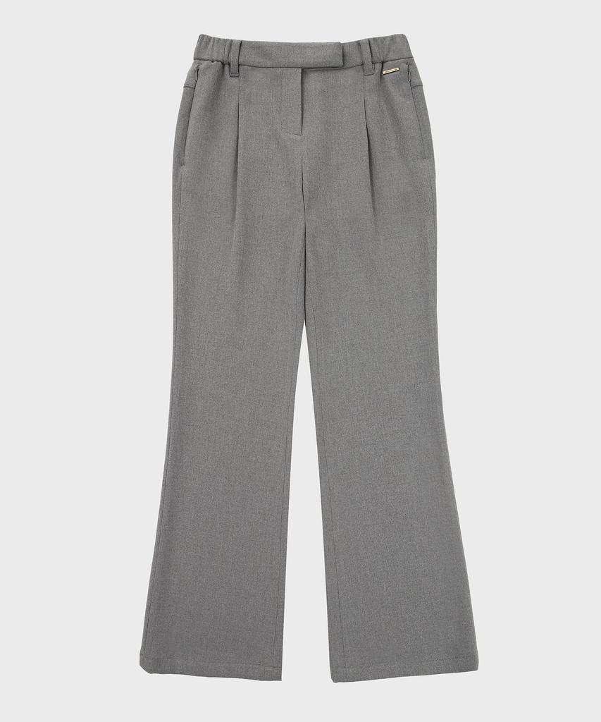 HELVESKO Waistband Bootcut Pants (Light Grey)