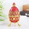 Vintage Russian Faberge Pelican Egg Organizer With Alloy Construction For Home Decor