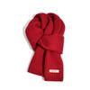 USERJOY Women's 100% Pure Wool Red Scarf