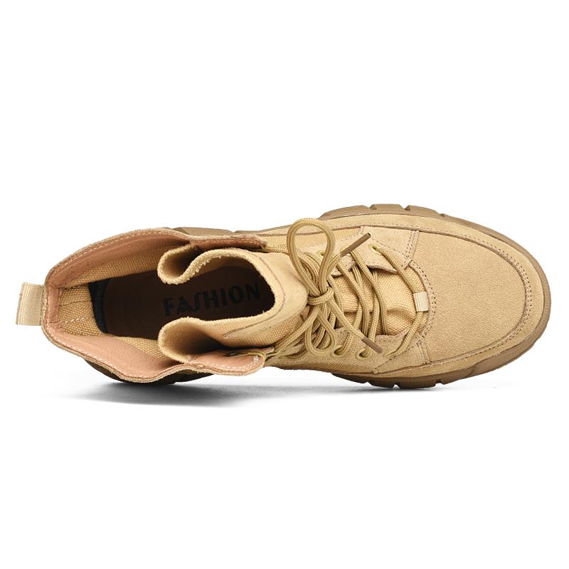 Мужские высокие сапоги Ботинки для пустыни Холщовая обувь Обувь для походов и треккинга