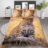 Leopard Series Digital Printing Quilt Cover Pillowcase Two Or Three-Piece Set Polyester