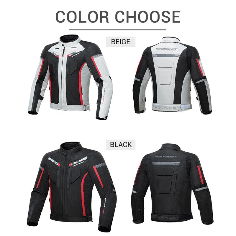 HEROBIKER Водонепроницаемая мотоциклетная куртка Мужская Гоночная куртка Носимые мотоциклетные штаны Мото куртка С защитой EVA