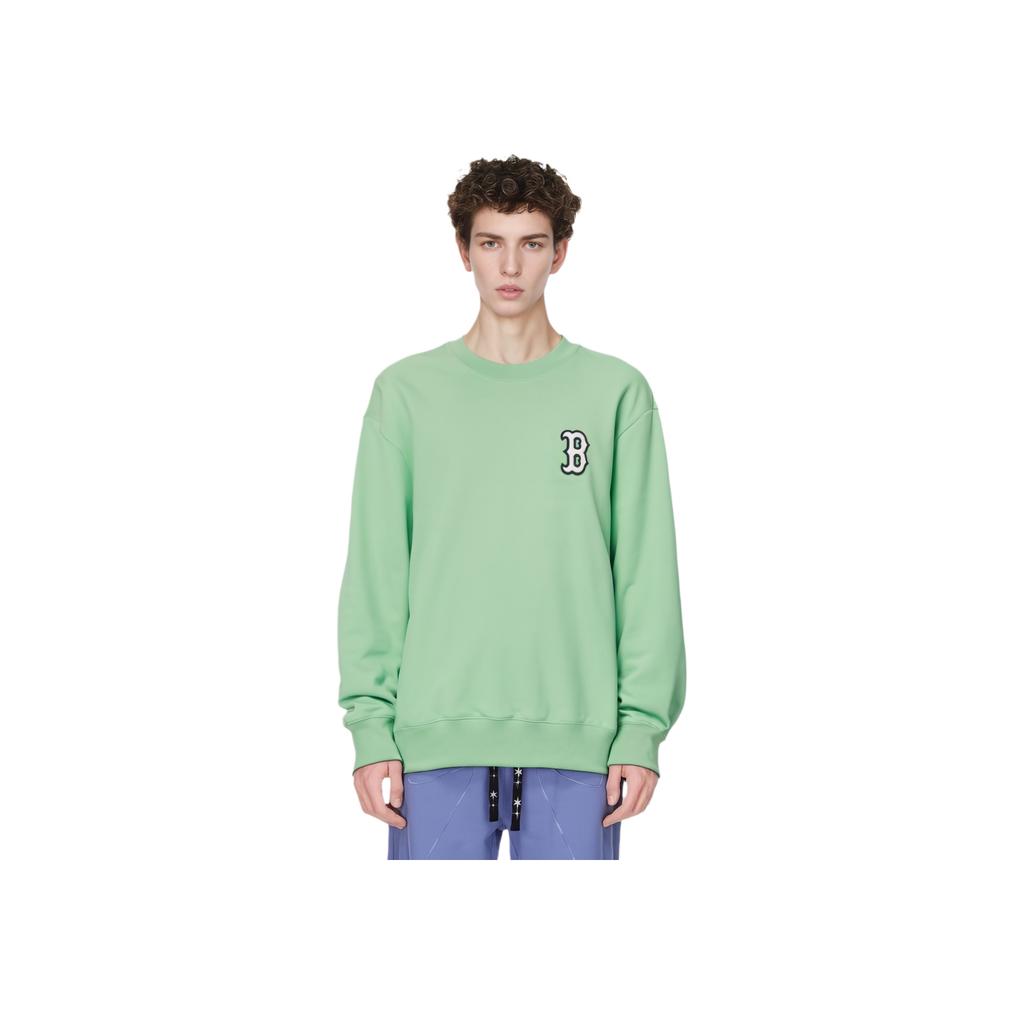 New MLB Base Logo Sweatshirts Unisex Green 3AMTB0221-43KAL