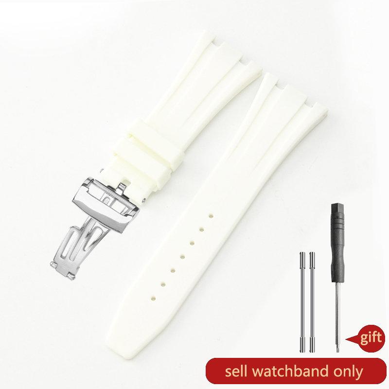 Силиконовый ремешок для часов AP Aibi 15400 серии Royal Oak, водонепроницаемый, влагостойкий, резиновый ремешок для часов, мужские аксессуары, 26мм27мм28мм