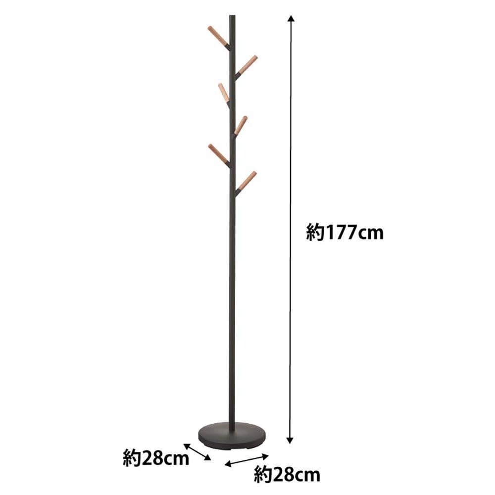 Ямазаки Дзицугё (Ямадзаки) Вешалка для столба, простая черная 2815
