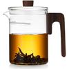 Pokaro Tea Heat-Resistant Glass Teacup, 860ml, Easy-Pour, with Lid, Integrated Strainer, and Handle, Perfect for Black Tea, Green Tea, Healthy Tea,