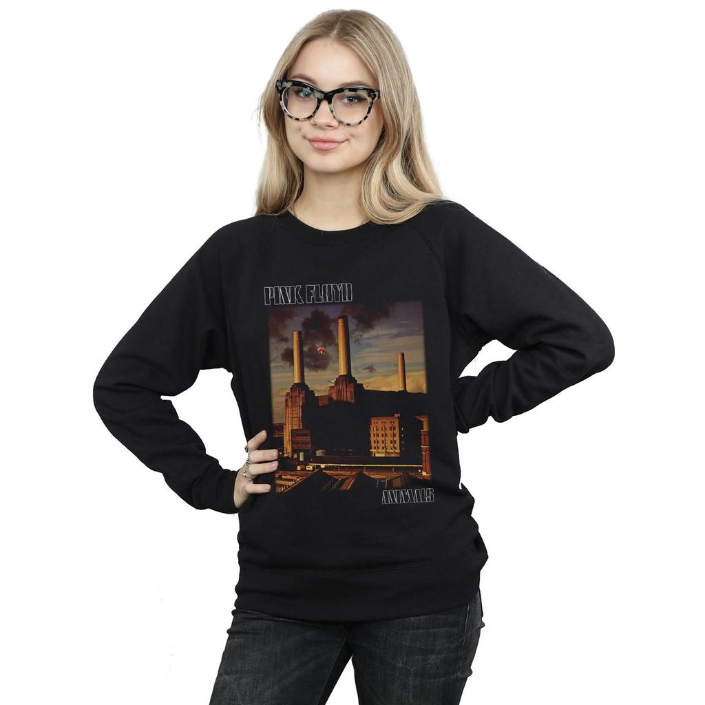 Pink Floyd Womens/Ladies Animals Poster Sweatshirt