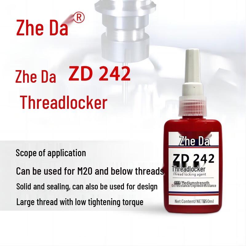 ZD 242 Medium Strength Threadlocker 50ml
