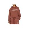 Fear of God Essentials Тяжелый Флис Винтажная Укороченная Толстовка С Капюшоном С Принтом Буквы На Груди С Длинным Рукавом Мужская Бордовый 192BT246216F