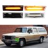 1 Pair Car Exterior LED Front Side Marker Lights Warning Lamp Turn Signal Lens For GMC SUBURBAN JIMMY PICKUP CHEVROLET SUBURBAN