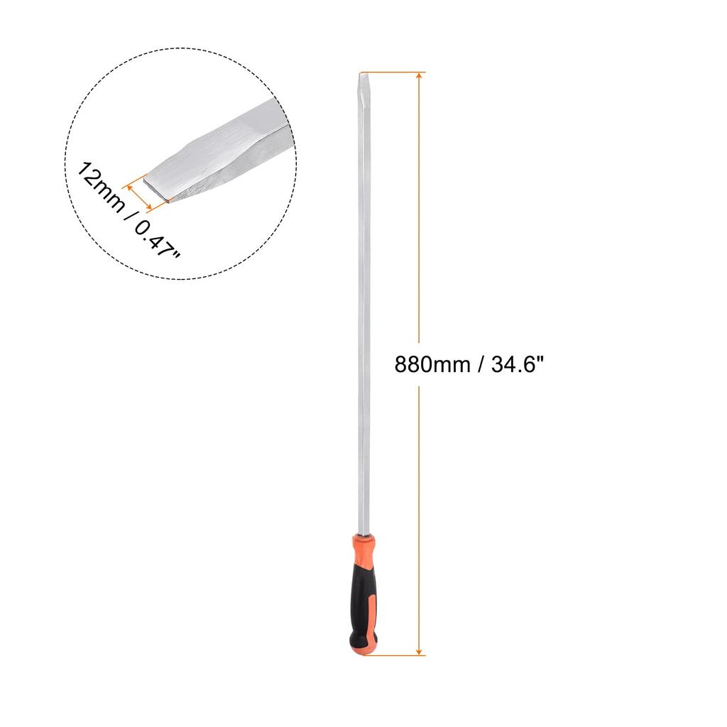 Ударная отвертка для демонтажа uxcell 14 мм с плоской головкой и прямой ручкой 711 мм для ремонта, 3 шт., промышленная/автомобильная