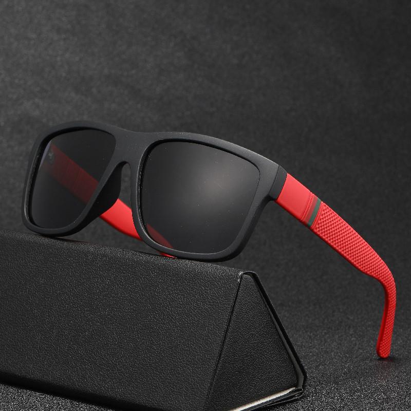 Модные мужские поляризационные солнцезащитные очки квадратные пластиковые для рыбалки уличные антибликовые зеркальные классические женские солнцезащитные очки для вождения Uv400