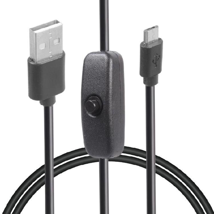 Upgrades USB to Tiny USB Charging Cable Featuring Convenient On Off Control Switches Flexible Cable for Home Office Use
