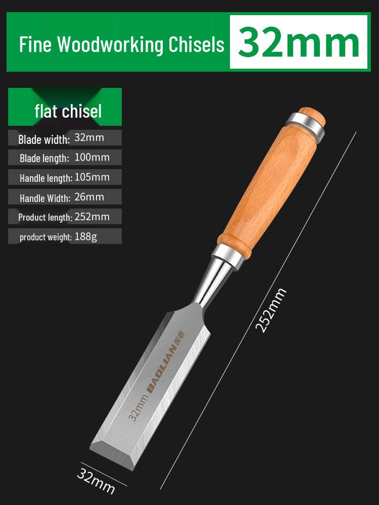 Набор столярных стамесок по дереву с деревянной рукояткой - Плоские, лопаточные, ножевые, резьбовые, канавочные и строгальные инструменты