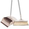 LUNPEAR Broom and Dustpan Set, Outdoor/Indoor Cleaning Set, Freestanding Long-Handled Broom with Dustpan, Stylish Floor Cleaning, Windproof and Rotati