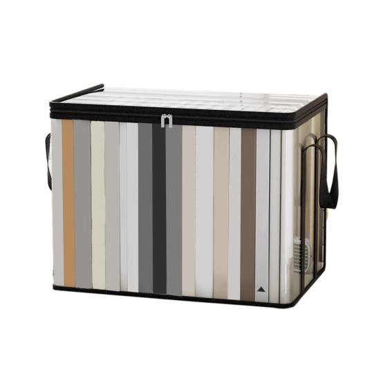 yangyizhi Clothes Storage Bag, Transparent Large Capacity Book Organizer, with Zipper And Handle Design, Portable Bag for Home Dormitory