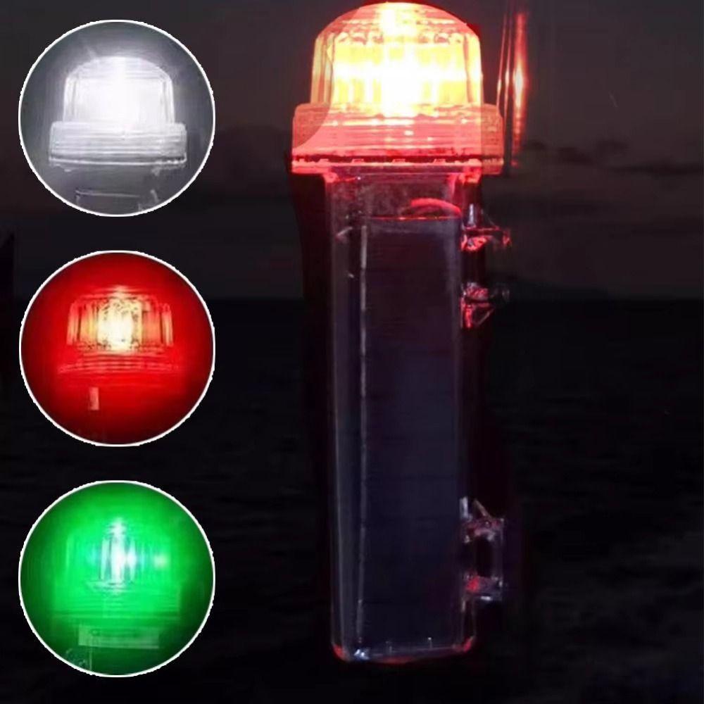 Waterproof Solar Ocean Signal Light Tricolor Light LED Warning Light  Boat Lighting