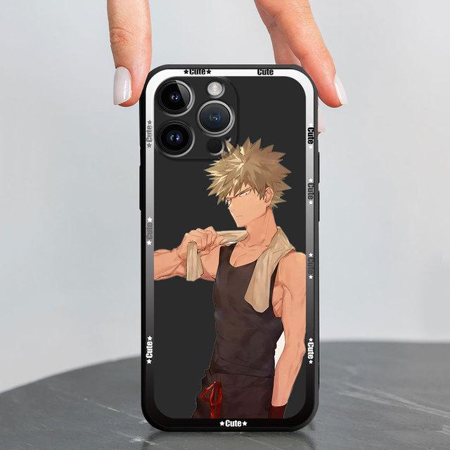 Роскошный чехол для Iphone 13 Pro 11 8 Plus 7 6s Se Xs X 12 Mini Xr 14 Pro Max 13pro 14, черный мягкий чехол, чехлы My Hero Academy