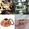 100-400PCS Copper Washer Gasket Nut And Bolt Set Flat Ring Seal Assortment Kit With Box M4/M5/M6/M8/M10/M12/M14 For Sump Plugs