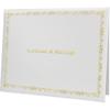 GraduationMall Обложка для свидетельства о браке 8,5"x 11" Папка для диплома с тиснением Мягкая обложка для диплома Белая