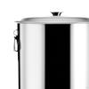 Stainless Steel Bucket with Lid Water Barrel Practical, Large Capacity, Heavy Duty Milk Pail Liquid