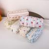 Cotton Pencil Case Portable Stationery Pouch Zipper Design Pen Bag  Back To School Gift