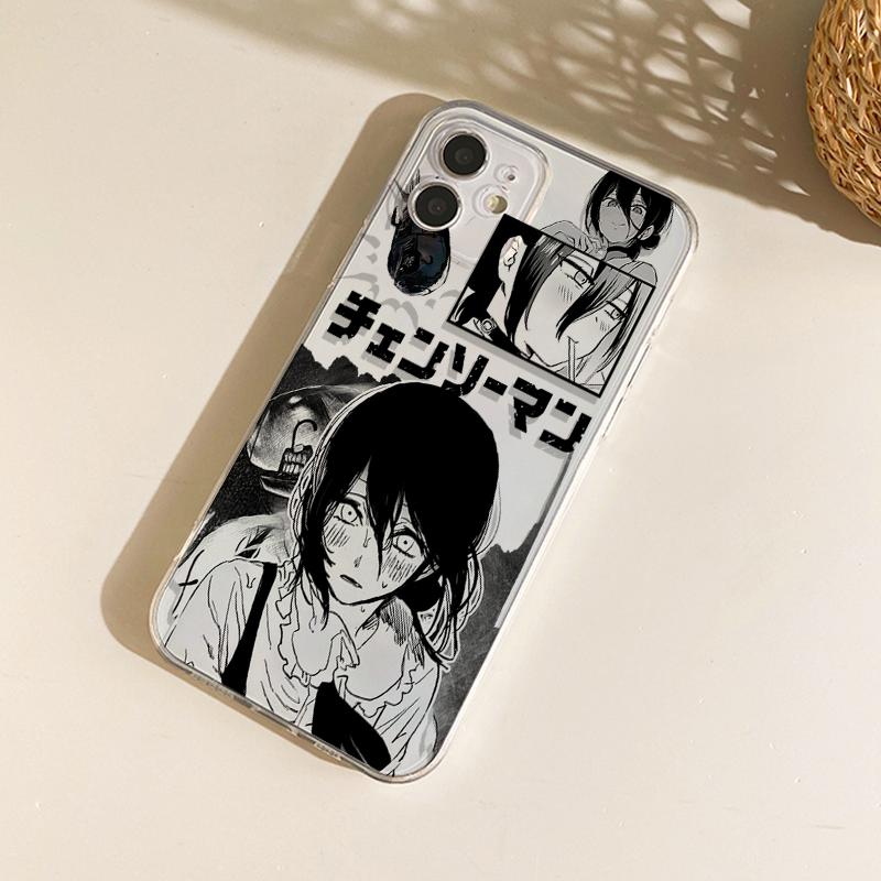 Японское аниме Человек-бензопила Макима Резе Чехол для телефона для iPhone 17 16 15 11 12 14 13 Pro Max Mini XS XR 7 Plus 16E Air Мягкий чехол