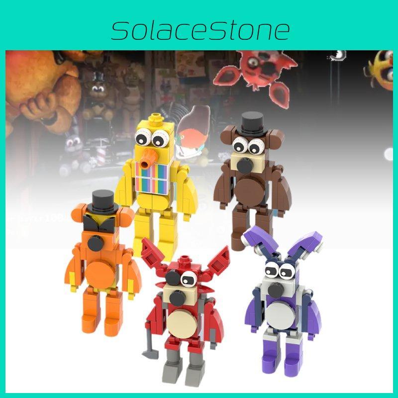 Высококачественный набор строительных блоков Fnaf Wu Ye Bear для детей с красочным дизайном и прочными пластиковыми материалами