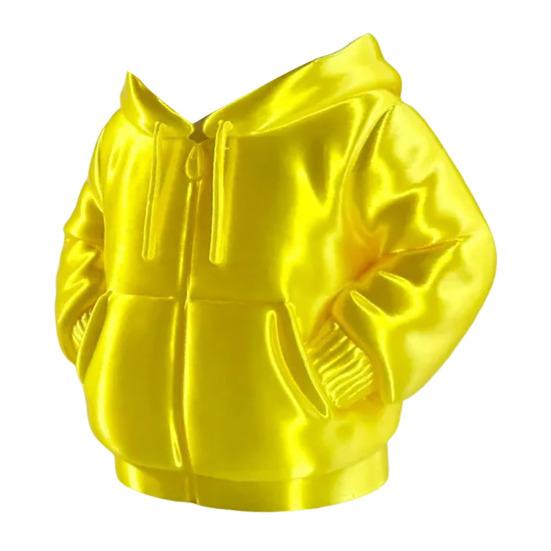 Hooded Down Jacket Pen Holder 3D Printed Down Coat Stationery Pencil Organizer Container Home Office Desktop Decoration Ornament