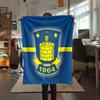 Brøndby IF POSTER FlAannel Blanket, High quality Comfortable for All Seasons, Home Decor, Warmth and Comfort