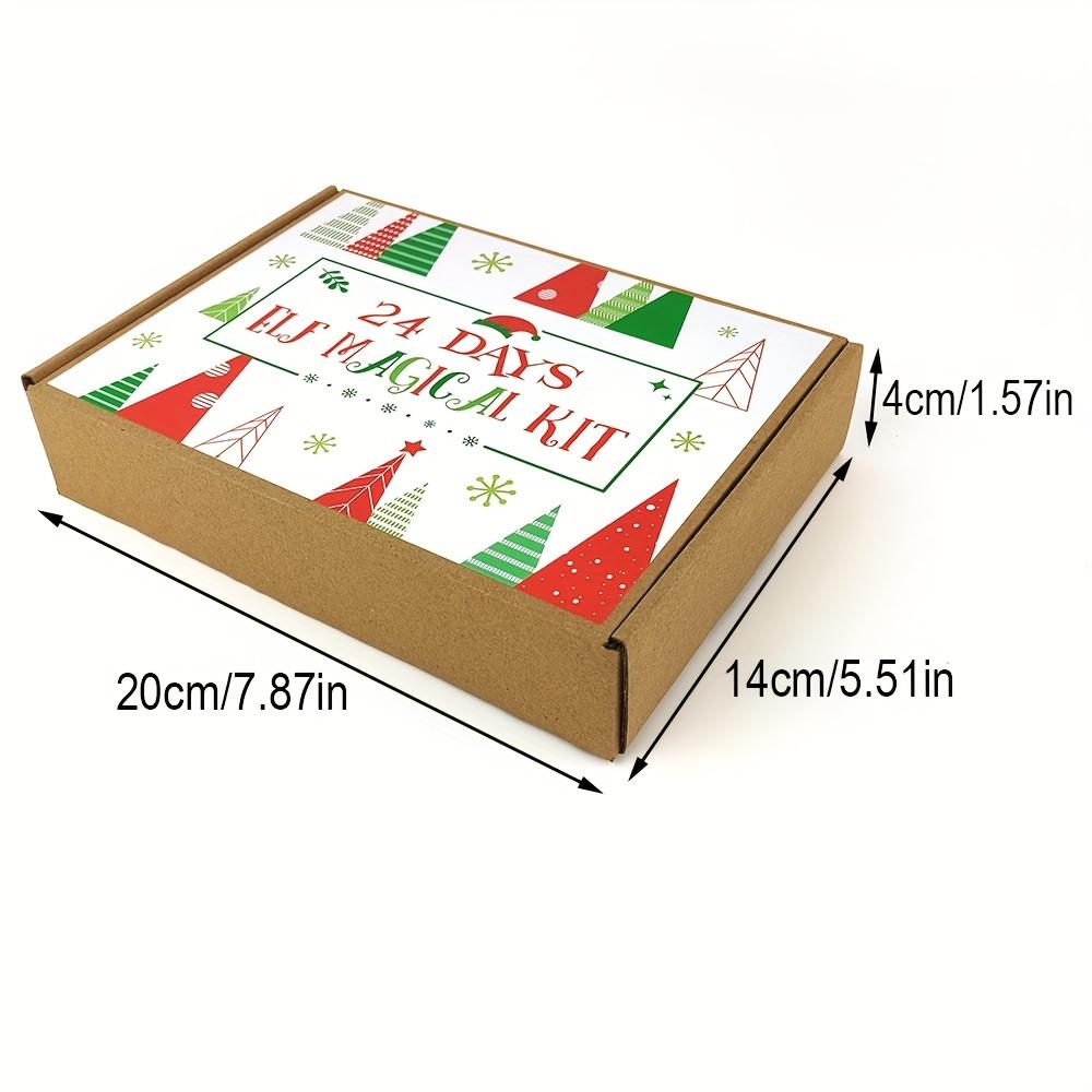 24-Day Elf Kit with 24 Elf Props&12 Elf Activities-Christmas Elf Countdown Calendar with Elf House,Elf Food,Elf Crafts and Games
