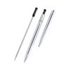 Office Supplies Stationery Stainless Still Metal Ball Pen Slender Ballpoint Pen Rod Rotating