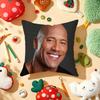 Dwayne The Rock JJohnson MMeme Cushion Cover Plush Fabric Soft DoubleSided Printed Sofa Warm Winter Home Gift Pillow Cover
