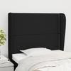 VidaXL Headboard with Ears Black 83x23x118-128 Cm Fabric3117792