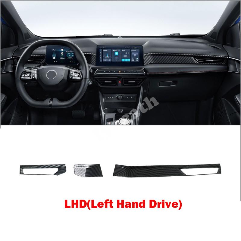 LHD RHD For MG3 Hybrid 2024 2025 ABS carbonfiber front dashboard center control air conditions outlet cover panle cover stickers