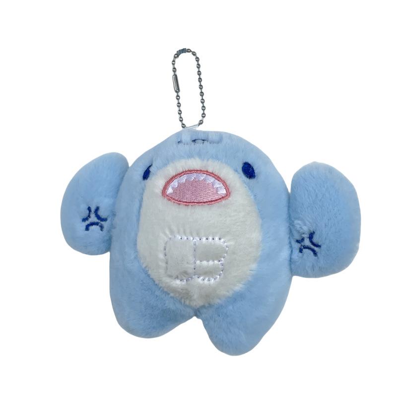 Креативная милая плюшевая кукла в виде мускулистой акулы, подвеска для студенческой сумки, кукла для игрового автомата