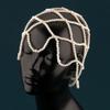 Pearls Weave Pearl Hat Chain Hand-Made Bridal Head Ornament Mesh Hair Accessories  Bridal Party