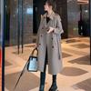 Trench Coat for Women's Mid-length Spring and Autumn New French Temperament Casual Loose British Style Double-breasted Coat Jacket