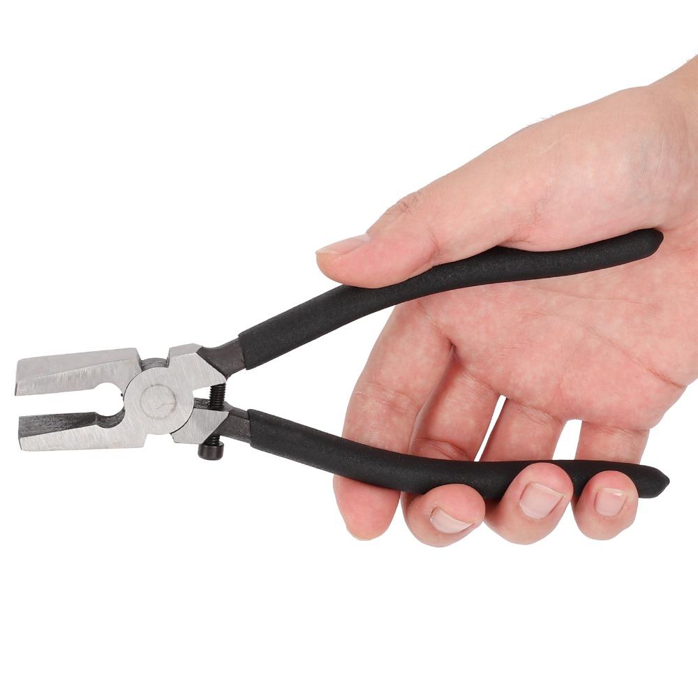 8 Inches Glass Pliers Rubber Tips Flat Nose Pliers  Stained Glass and Mosaics Work