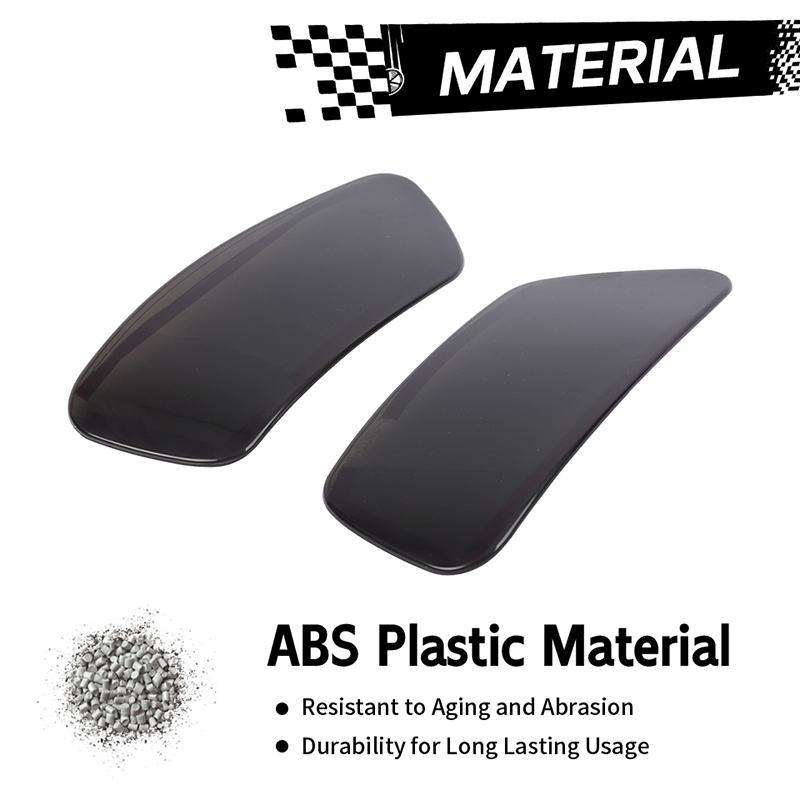 Car Rear Fog Light Lamp Covers ABS Lamp Decoration For Jeep Grand Cherokee For Jeep Compass For Dodge Journey Car Exterior Accessoriess,Smocked Black