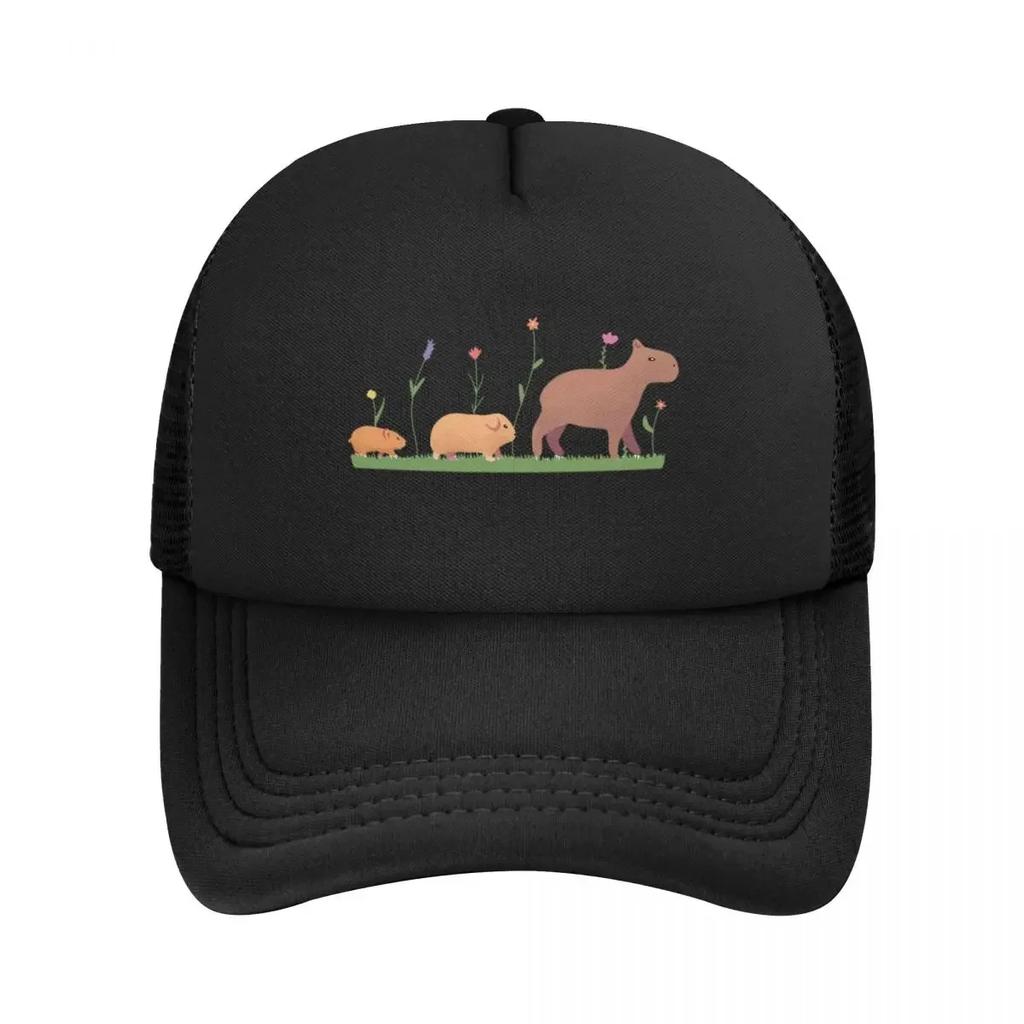 Хомяк Морская свинка и Капибара Сетчатые Бейсболки Snapback Модные Бейсболки Дышащие Повседневные Кепки Для улицы Унисекс