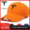 Автомобильная наклейка 2025 Горячая вышивка для взрослых для Tesla Бейсболка Мужская Женская Snapback Кепка-козырек Открытый Спорт Поход Бег Регулируемый
